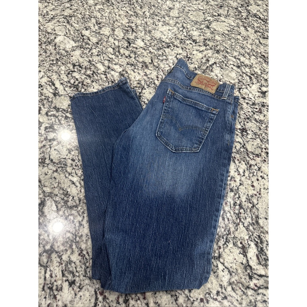 Levis 559 Jeans Mens 34x34 Blue Relaxed Straight Dark Wash Denim Pants